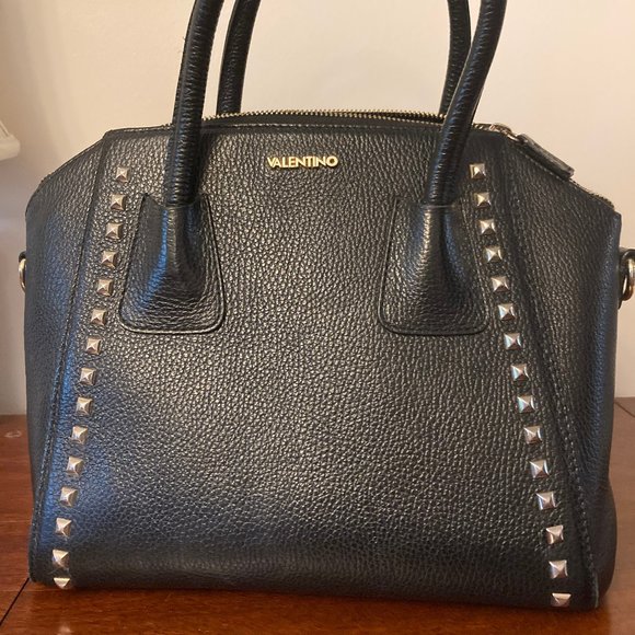 Valentino By Mario Valentino Minimi Studded Leather Top Handle Bag - Picture 2 of 3